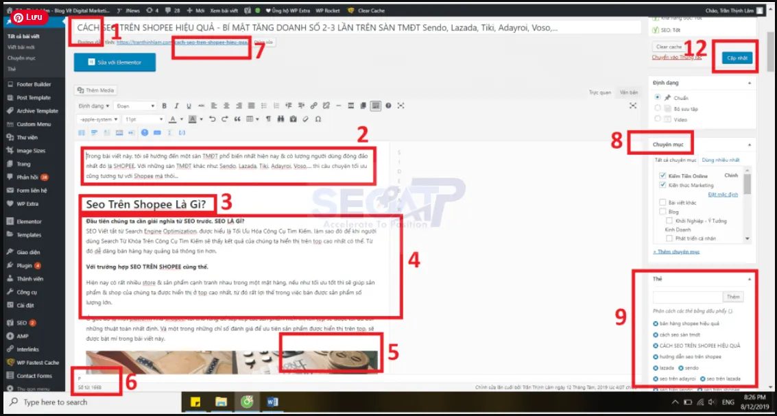 Quy trình viết bài chuẩn SEO tại SEO ATP