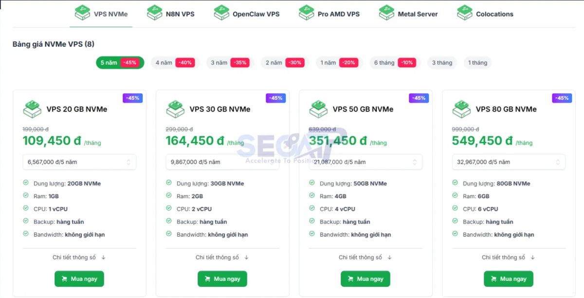 Mã Giảm Giá 45% VPS Hosting NVMe Tino: Giải Pháp Máy Chủ Ảo Tốc Độ Cao, Ổn Định Và Tiết Kiệm Chi Phí Mã Giảm Giá 45% VPS Hosting NVMe Tino: Giải Pháp Máy Chủ Ảo Tốc Độ Cao, Ổn Định Và Tiết Kiệm Chi Phí