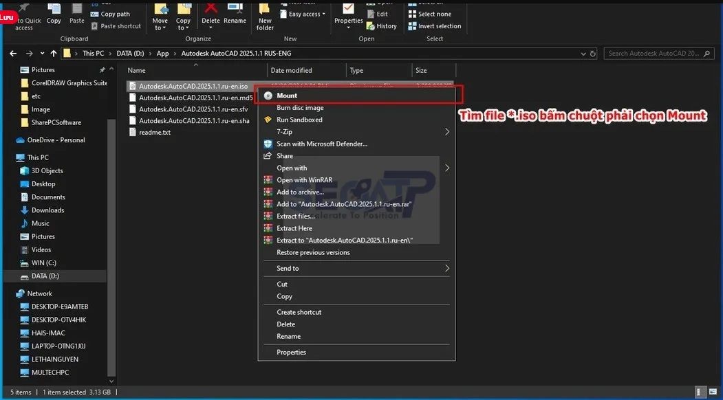 cài đặt autocad 2025