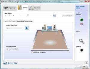 Realtek HD Audio Drivers : Phần mềm hỗ trợ cho card âm thanh hiệu quả