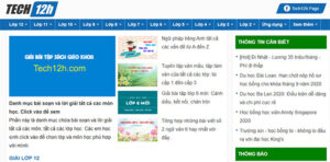 Tech12h – Tổng hợp đề thi và hướng dẫn giải bài tập sách giáo khoa