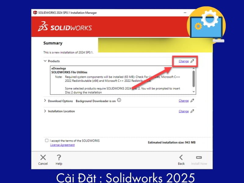 Cài Đặt Phần Mềm Thiết Kế 3D SOLIDWORKS 2025 A-Z