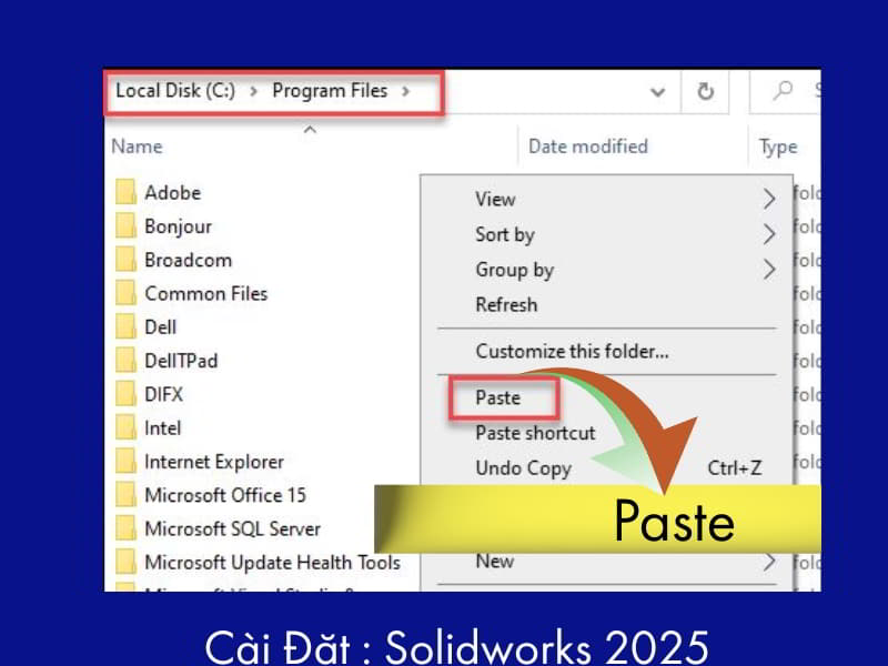 Cài Đặt Phần Mềm Thiết Kế 3D SOLIDWORKS 2025 A-Z