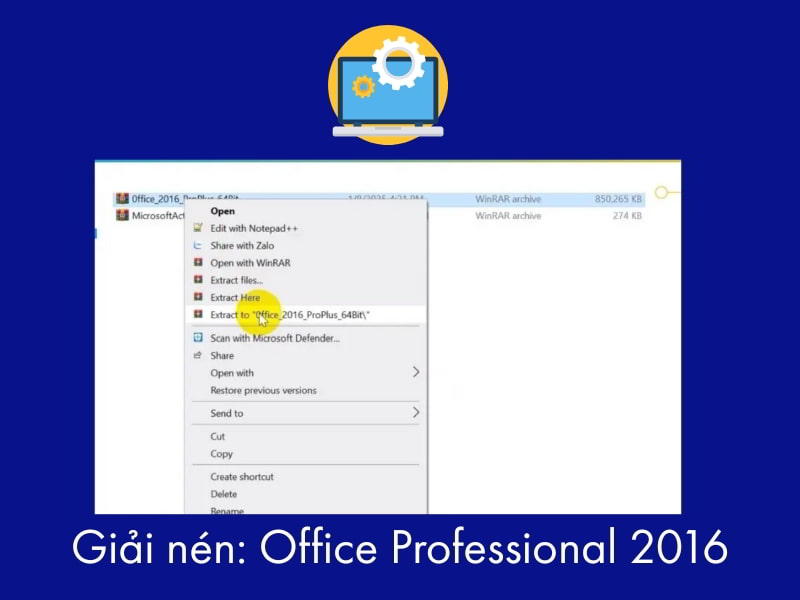 Cài Đặt Microsoft Office Professional 2016