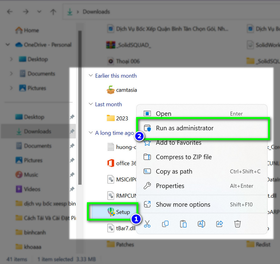 cài đặt phần mềm