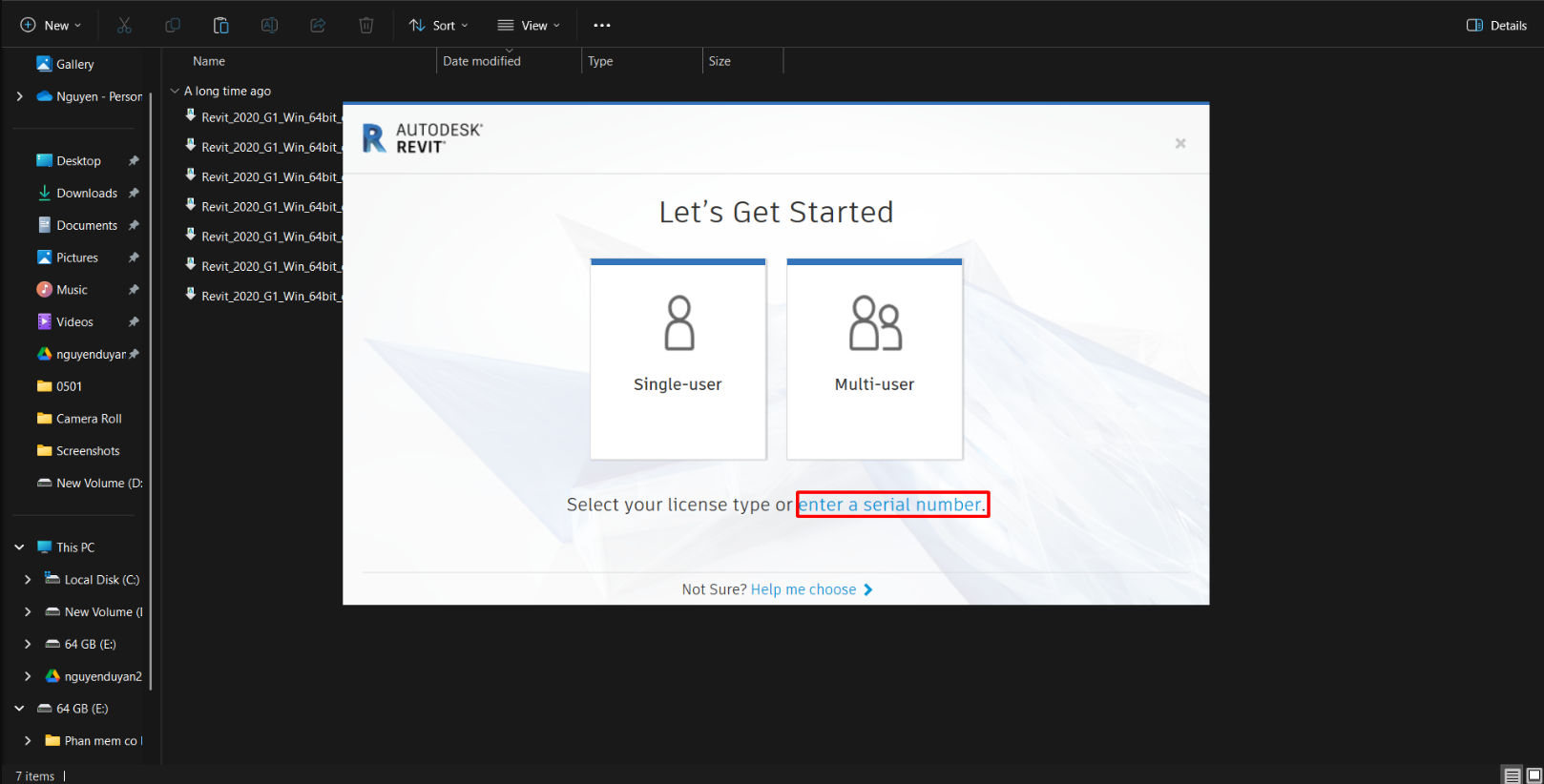 Cài đặt revit 2020 laptop SGN