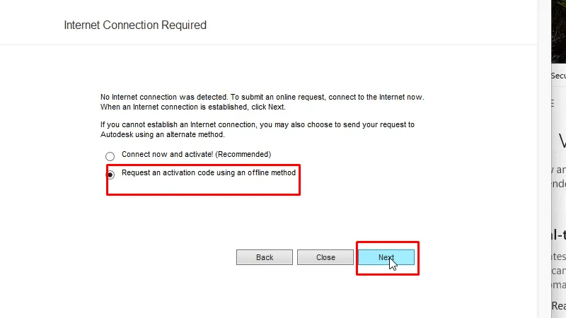 Tích như hình và bấm Next