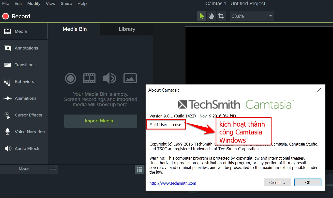 Tải Camtasia 9